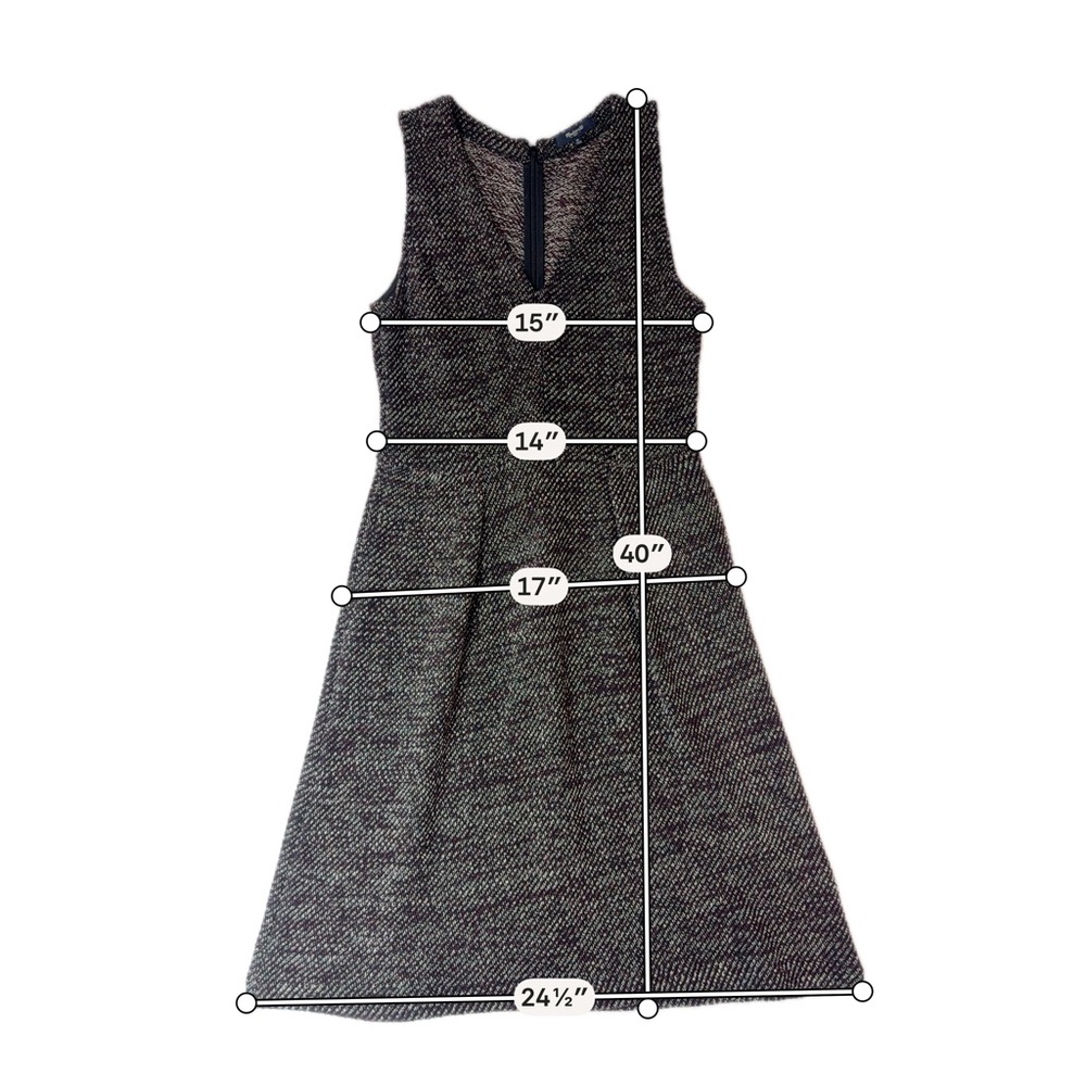 Madewell Sleeveless V-Neck Knit Midi Dress in Heathered Gray-Pink Size Medium - Picture 5 of 9